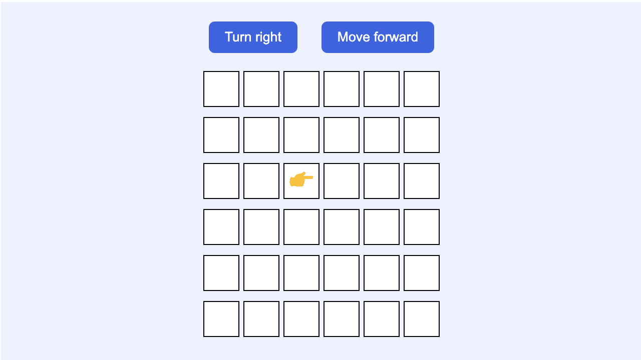 Beep boop! Program a virtual Roomba vaccum to clean the floor in this hands-on coding challenge.